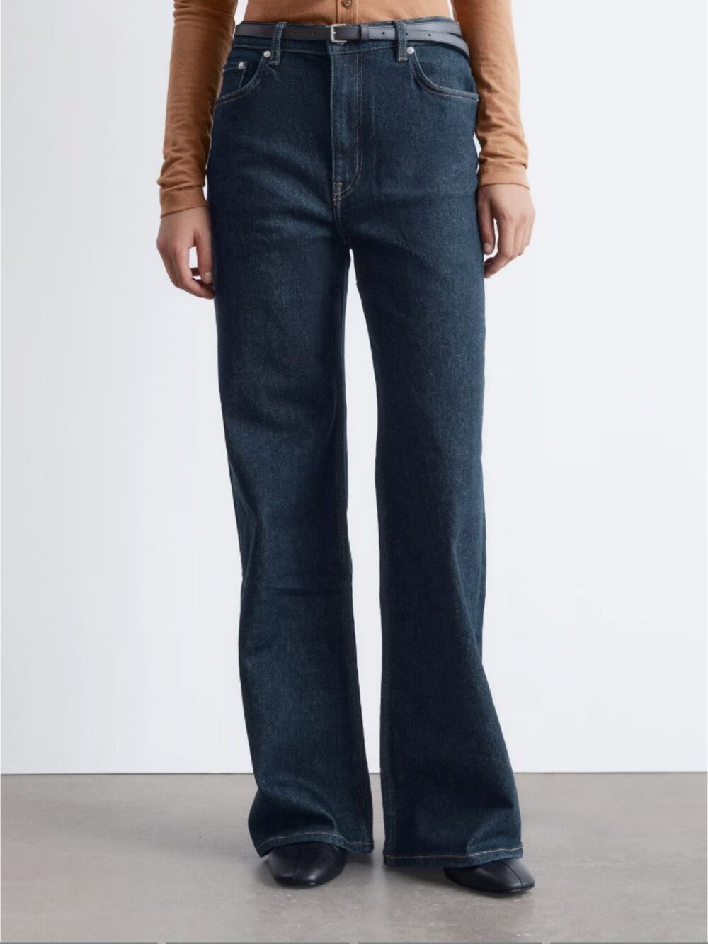 & Other Stories Wide Leg Jeans Sz 2 Dark Blue NWT